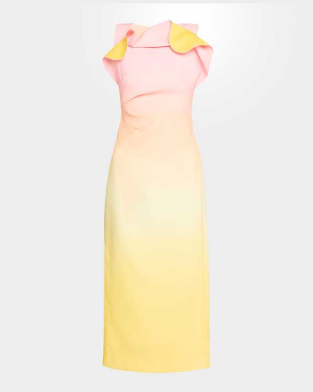Warfield Ruffle Midi Dress